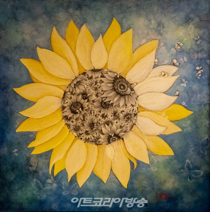 연지홍-호접지몽 하늘-블루상