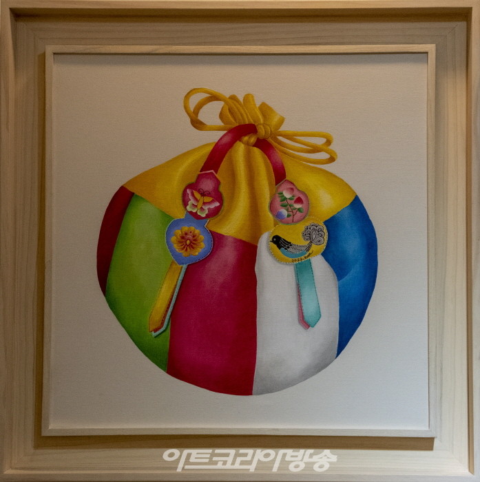 한지경-복주머니-블루상