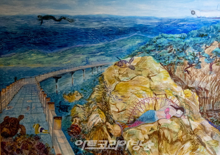 정현재-바다 용궁길-블루상