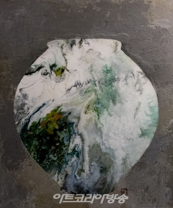 이새로미-그룻 항아리-그린상