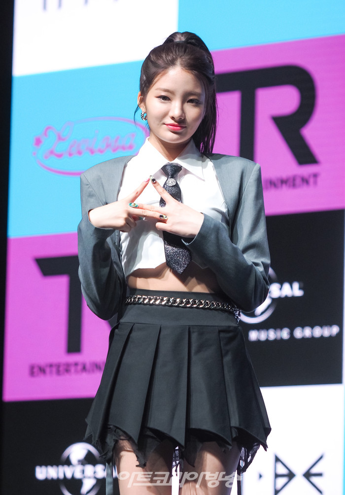 트라이비 세 번째 싱글 '레비오사(LEVIOSA)' 발매 기념 쇼케이스(켈리) 2022.08.09 사진 ⓒ아트코리아방송 이용선 기자​