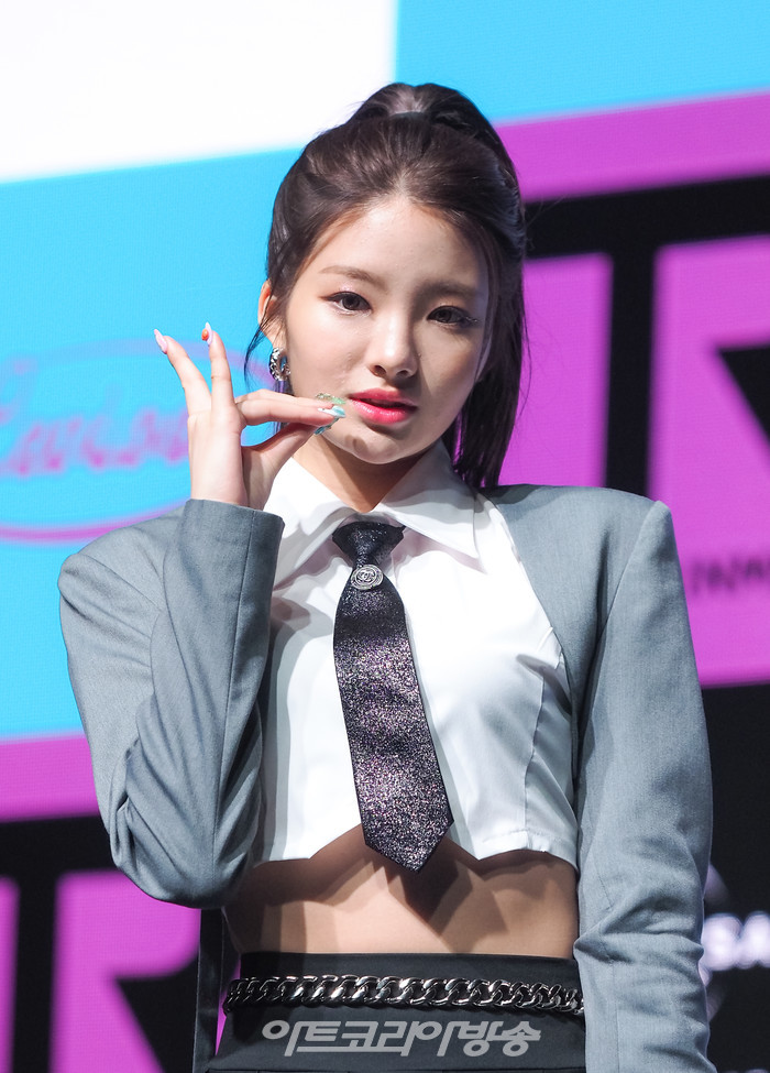 트라이비 세 번째 싱글 '레비오사(LEVIOSA)' 발매 기념 쇼케이스(켈리) 2022.08.09 사진 ⓒ아트코리아방송 이용선 기자​