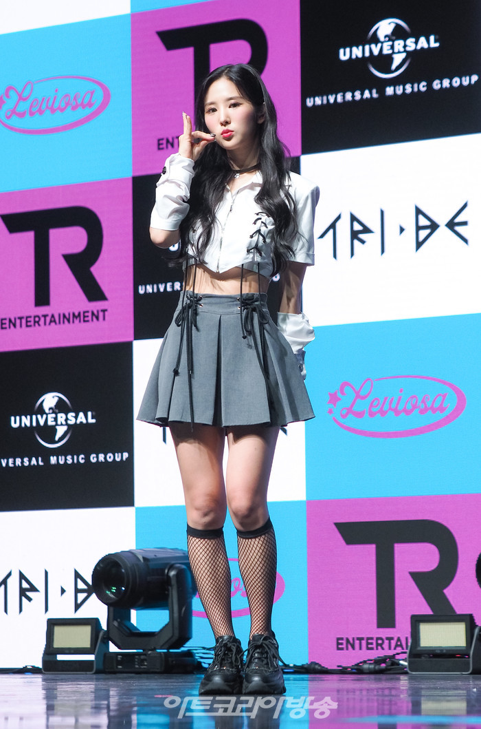 트라이비 세 번째 싱글 '레비오사(LEVIOSA)' 발매 기념 쇼케이스(송선) 2022.08.09 사진 ⓒ아트코리아방송 이용선 기자​