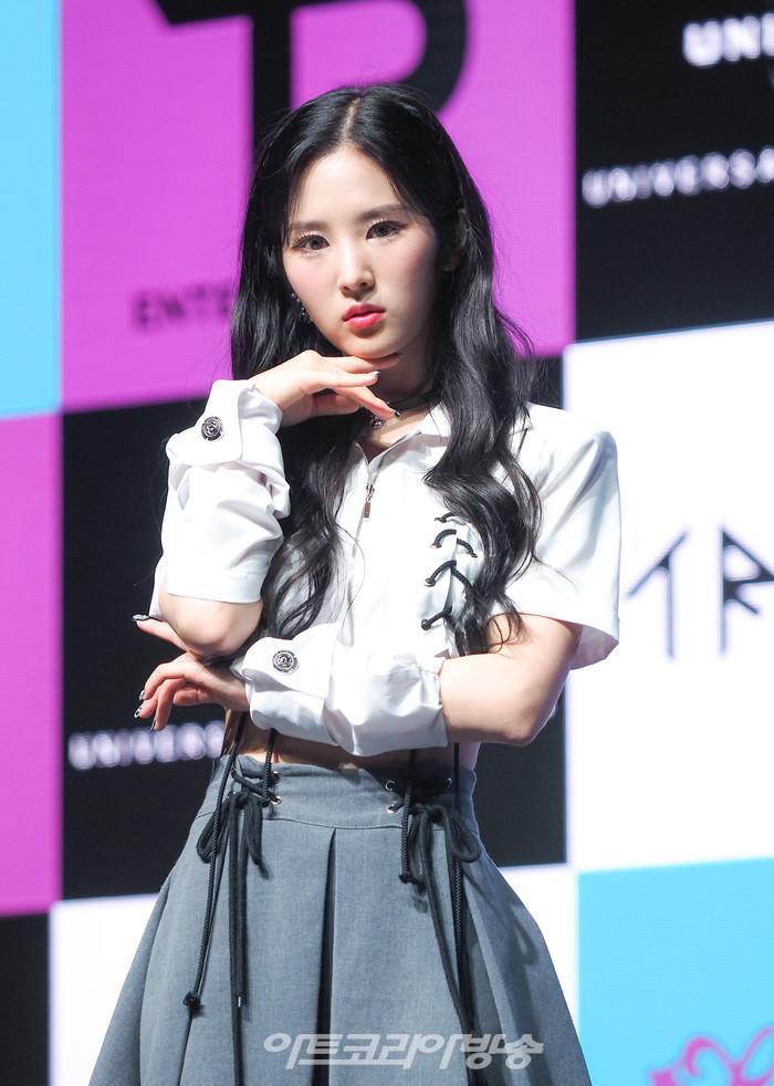 트라이비 세 번째 싱글 '레비오사(LEVIOSA)' 발매 기념 쇼케이스(송선) 2022.08.09 사진 ⓒ아트코리아방송 이용선 기자​