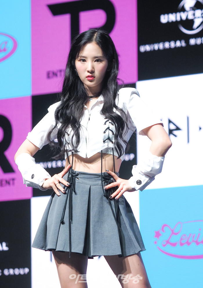 트라이비 세 번째 싱글 '레비오사(LEVIOSA)' 발매 기념 쇼케이스(송선) 2022.08.09 사진 ⓒ아트코리아방송 이용선 기자​