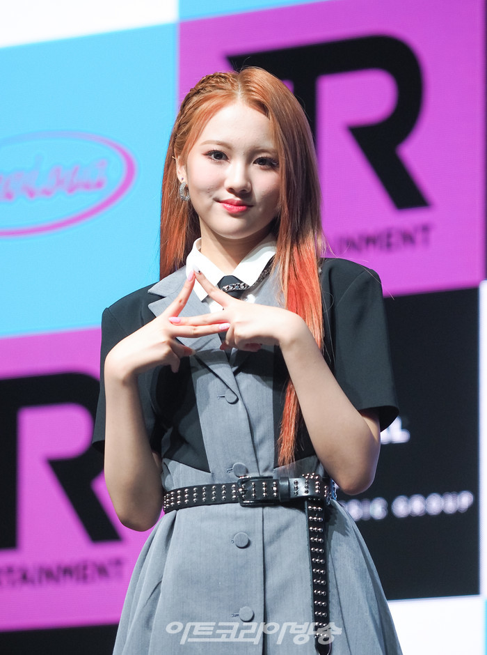 트라이비 세 번째 싱글 '레비오사(LEVIOSA)' 발매 기념 쇼케이스(지아) 2022.08.09 사진 ⓒ아트코리아방송 이용선 기자​