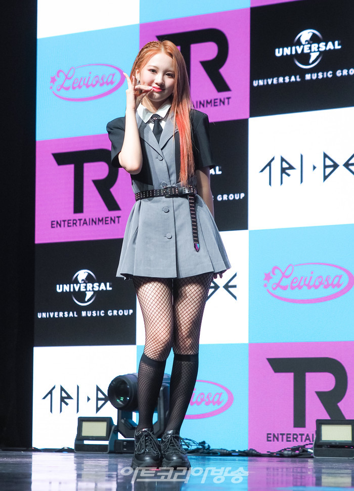 트라이비 세 번째 싱글 '레비오사(LEVIOSA)' 발매 기념 쇼케이스(지아) 2022.08.09 사진 ⓒ아트코리아방송 이용선 기자​