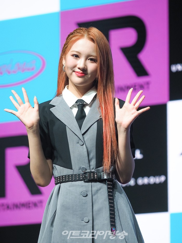 트라이비 세 번째 싱글 '레비오사(LEVIOSA)' 발매 기념 쇼케이스(지아) 2022.08.09 사진 ⓒ아트코리아방송 이용선 기자​