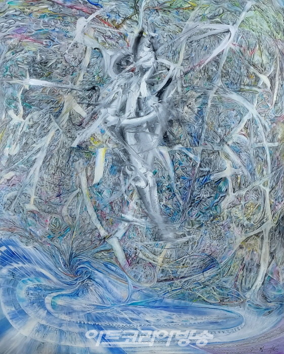 우창훈, 전조증상, 100호F,  Oil painting, 2022