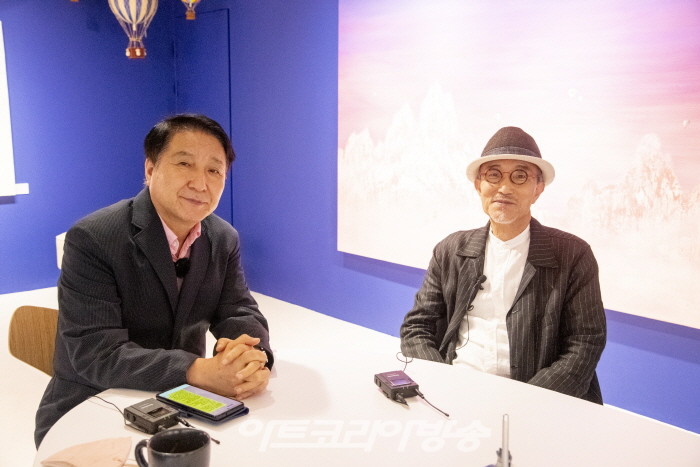 김종근 미술평론가와 석철주 작가