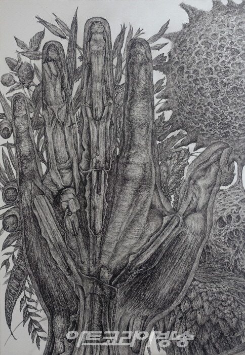 수상한 움직임_종이 위에 잉크_2022 (2)