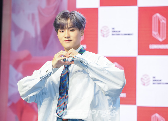 루미너스 첫 번째 정규앨범 '루미너스 인 원더랜드(LUMINOUS in WONDERLAND)' 발매 기념 쇼케이스(우빈) 2022.08.17 사진 ⓒ아트코리아방송 이용선 기자​