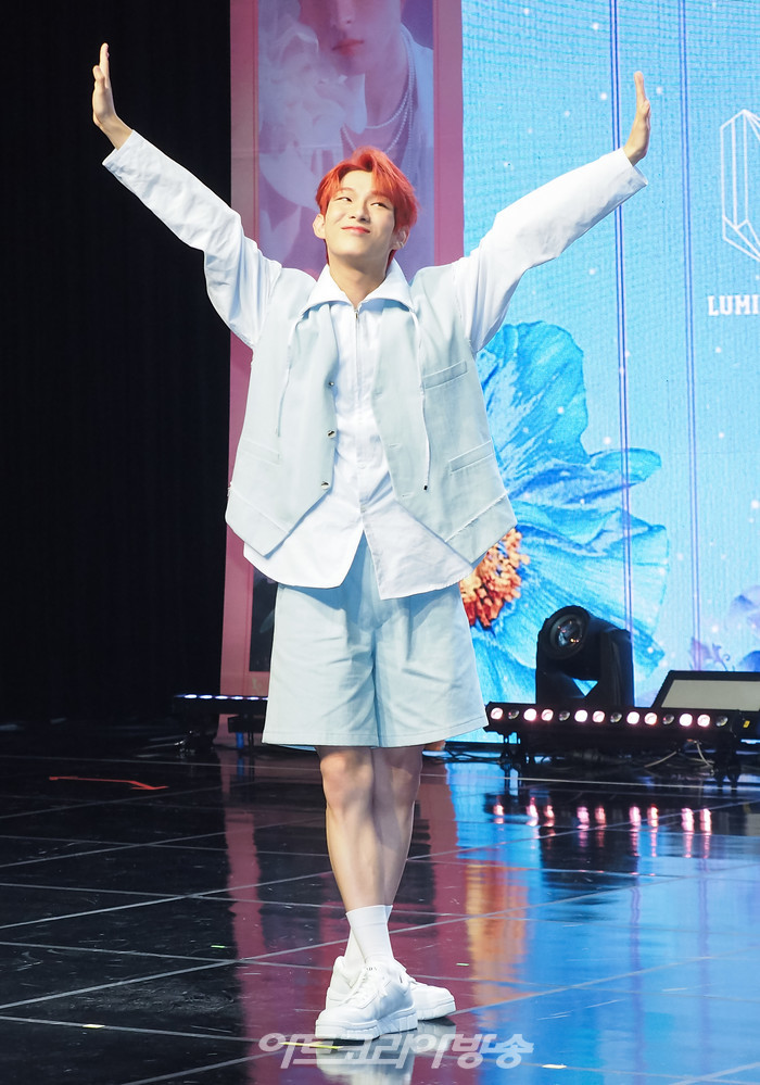 루미너스 첫 번째 정규앨범 '루미너스 인 원더랜드(LUMINOUS in WONDERLAND)' 발매 기념 쇼케이스(스티븐) 2022.08.17 사진 ⓒ아트코리아방송 이용선 기자​