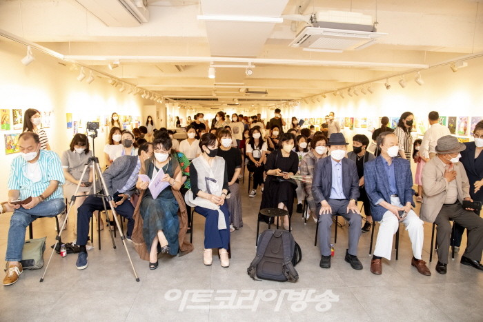 '2022 제5회 꿈을 두드리는 미교전' 미술교사와 학생들의 동행전시 오프닝 행사