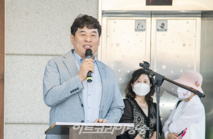 SEOUL 2022 G-ART FAIR 오프닝 행사, 대전미술협회 라영태 이사장 축사