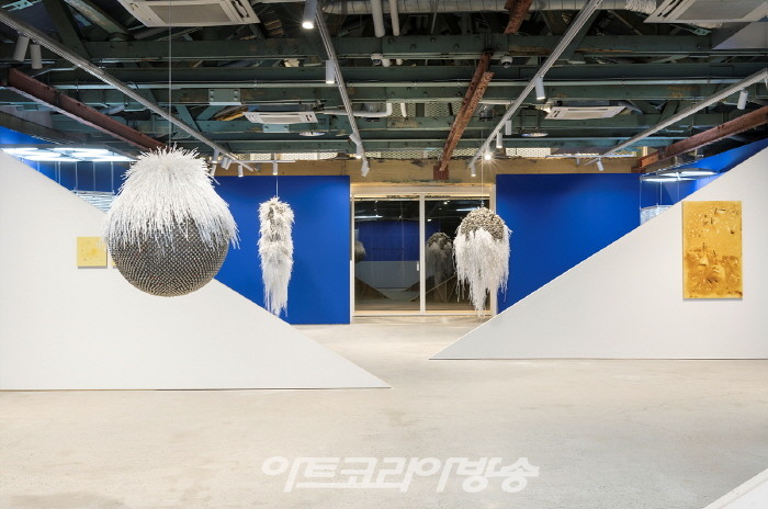 국제갤러리 부산점 양혜규 프레젠테이션《의사擬似-합법》 설치전경