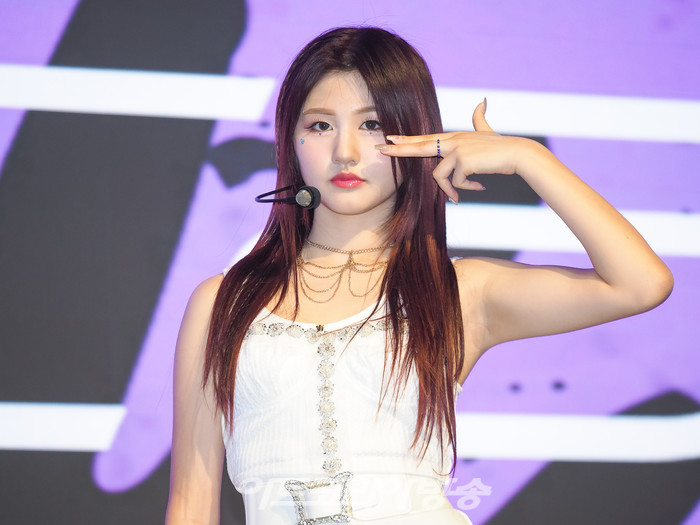 프리티지 세 번째 싱글 '러브 테이커(LOVE TAKER)' 발매 기념 쇼케이스(지영) 2022.08.31 사진 ⓒ아트코리아방송 이용선 기자