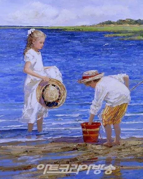 바닷가의 아이들 (Children on the Beach) / Sally Swatland