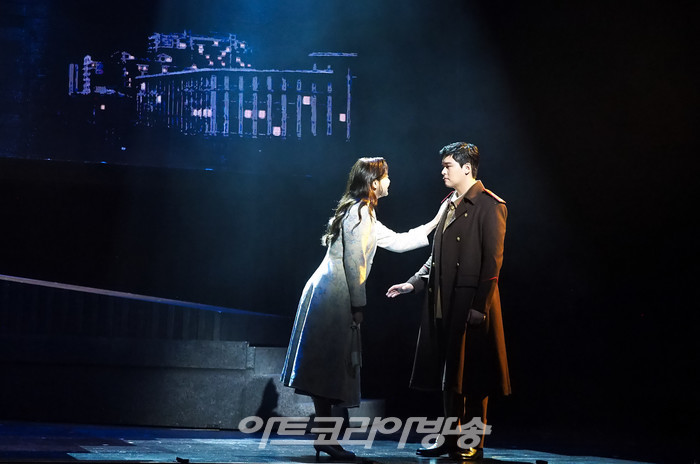 뮤지컬 '사랑의 불시착' 프레스콜(윤세리 역 나하나, 리정혁 이장우) 2022.09.20 사진 ⓒ아트코리아방송 이용선 기자