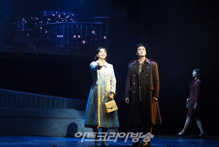 뮤지컬 '사랑의 불시착' 프레스콜(윤세리 역 나하나, 리정혁 이장우) 2022.09.20 사진 ⓒ아트코리아방송 이용선 기자