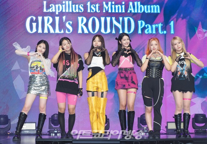 라필루스 '걸스 라운드 파트1(GIRL's ROUND Part. 1)' 발매 기념 쇼케이스(사진 왼쪽부터 샤나, 하은, 서원, 샨티, 유에 베시) 2022.09.22 사진 ⓒ아트코리아방송 이용선 기자