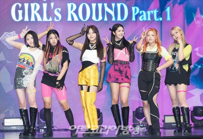 라필루스 '걸스 라운드 파트1(GIRL's ROUND Part. 1)' 발매 기념 쇼케이스(사진 왼쪽부터 샤나, 하은, 서원, 샨티, 유에, 베시) 2022.09.22 사진 ⓒ아트코리아방송 이용선 기자