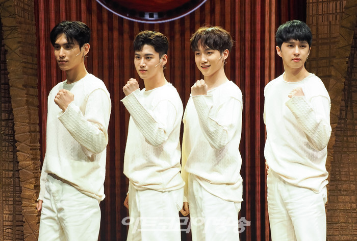 뮤지컬 '인간의 법정' 프레스콜 (안드로이드 아오 역 유태양, 류찬열, 최하람, 이재환) 2022.10.06 사진 ⓒ아트코리아방송 이용선 기자