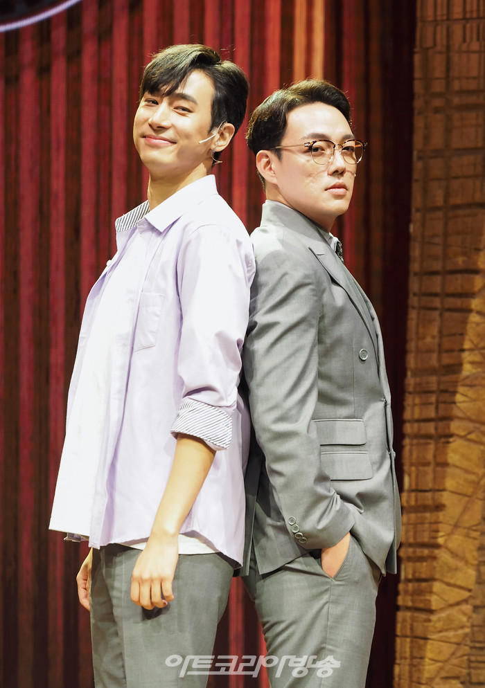 뮤지컬 '인간의 법정' 프레스콜(변호사 서인구 역 선한국, 김승용) 2022.10.06 사진 ⓒ아트코리아방송 이용선 기자