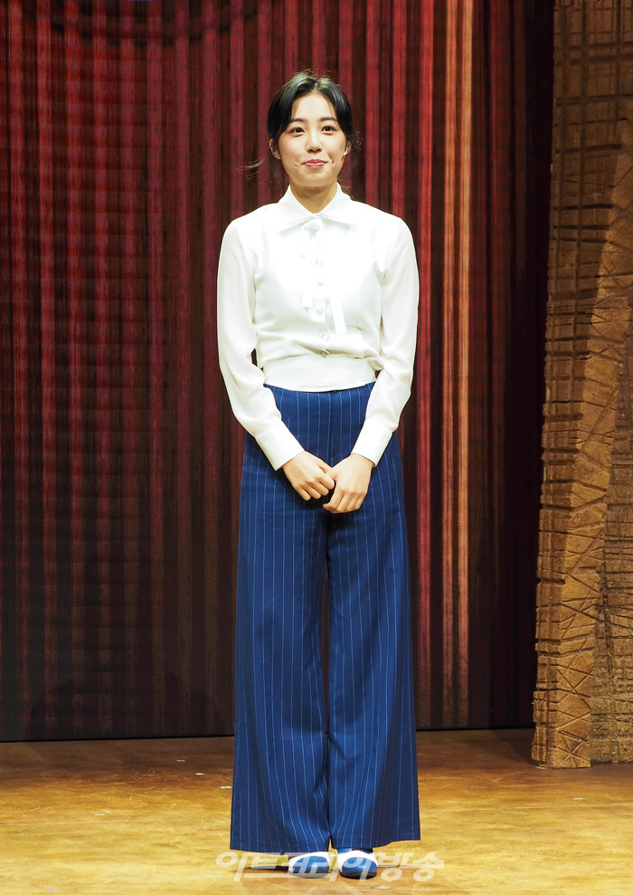 뮤지컬 '인간의 법정' 프레스콜(안드로이드 카운슬러 역 이상아) 2022.10.06 사진 ⓒ아트코리아방송 이용선 기자