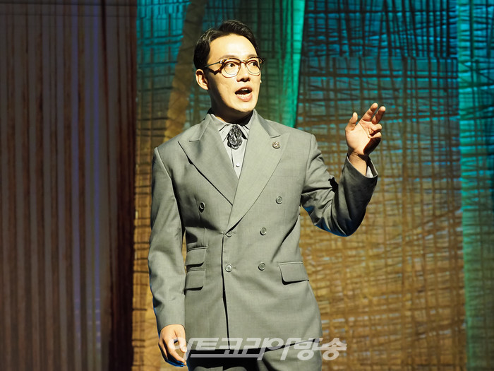 뮤지컬 '인간의 법정' 프레스콜(경찰청 소속 변호사 서인구 역 김승용) 2022.10.06 사진 ⓒ아트코리아방송 이용선 기자
