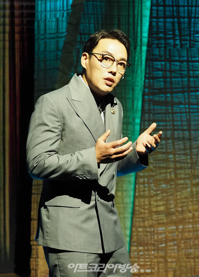 뮤지컬 '인간의 법정' 프레스콜(경찰청 소속 변호사 서인구 역 김승용) 2022.10.06 사진 ⓒ아트코리아방송 이용선 기자