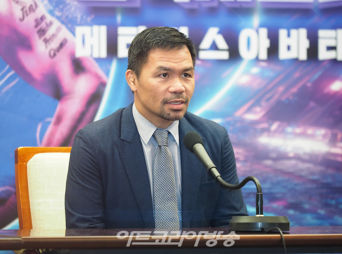매니 파퀴아오 메타버스 아바타 내한 기자회견(매니 파퀴아오) 2022.10.11 사진 ⓒ아트코리아방송 이용선 기자