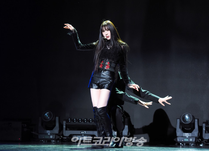 이채연 첫 번째 미니앨범 '허시 러시'(HUSH RUSH) 발매 기념 쇼케이스. 2022.10.12 사진 ⓒ아트코리아방송 이용선 기자