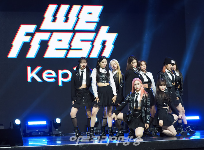 케플러 세 번째 미니앨범 '트러블슈터'(TROUBLESHOOTER) 발매 기념 쇼케이스. 2022.10.13 사진 ⓒ아트코리아방송 이용선 기자