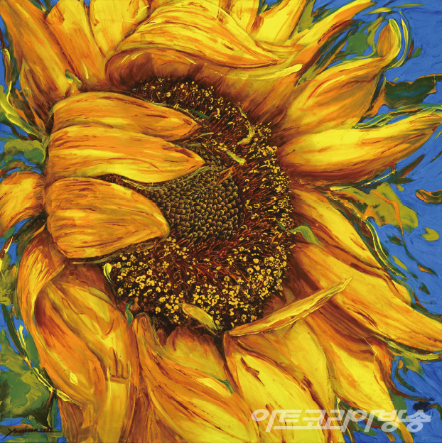 제25회 윤옥순展 열정, 바람에 흔들리다ⅩⅤⅠ 80×80cm 캔버스에 복합채색