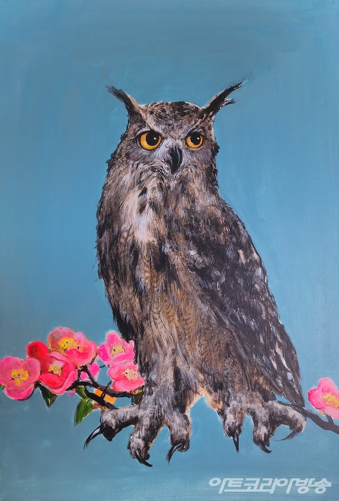 민병구 만월萬月, 50x72.7cm, 캔버스에 아크릴 2022