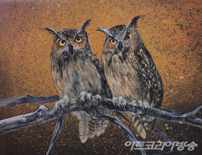 민병구 왕과비王&妃, 117x91cm 캔버스에 아크릴 2022