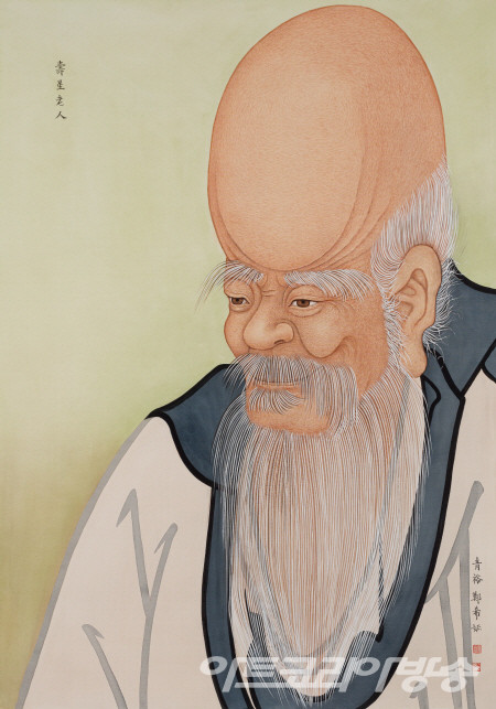 수성노인_100x70cm견본채색_2022 / 정희정 작