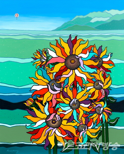 바람의 언덕_130.3x162.2cm_Acrylic on Canvas_2022 / 고수영 작