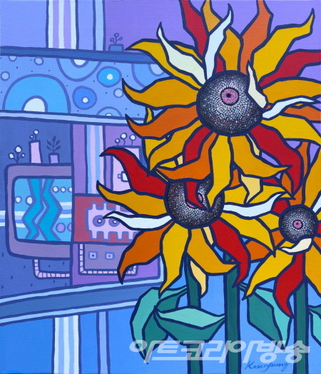 꿈꾸는 정원 01_53.0x72.7cm_Acrylic on Canvass_2022 / 고수영 작