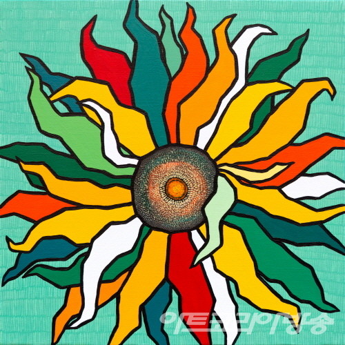 하늘바라기 02_45.5x45.5cm_Acrylic on Canvass_2022 / 고수영 작