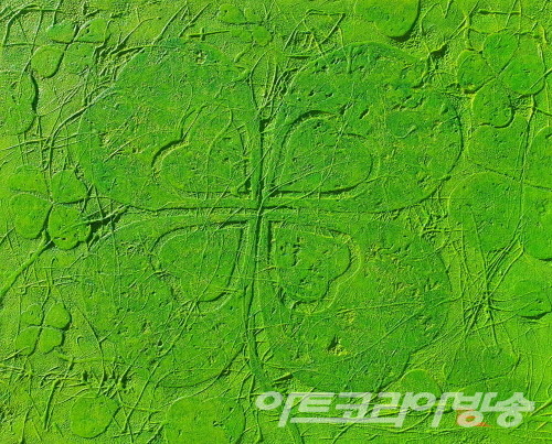  행운이 오려나 봐요_100x80.3cm_Mixed Media_2022 김동석作