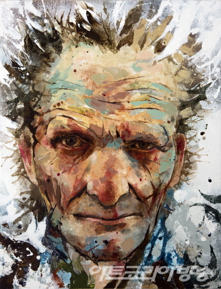 권영석 作_Old boxer_Acrylic on canvas_53x40.9cm_2022