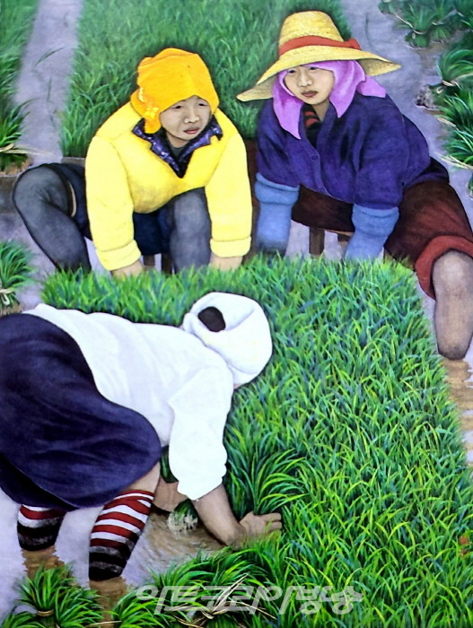 이숙자, 보리밭의 생명력으로 이룩한 채색화 대가