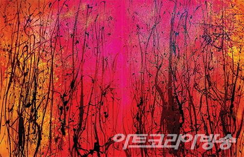Passion Forest No1,2_(116.8x91cm)x2_캔버스에 유채_2022 / 소울황소 황해순作