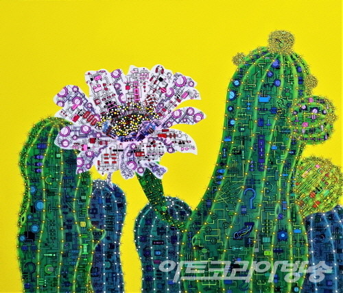 Channel.20-1_72.7x60.6cm_Acrylic on canvas_2020 / 김필순作