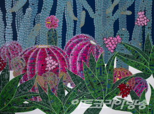 Channel.60-2_130x97cm_Acrylic on canvas_2019 / 김필순作