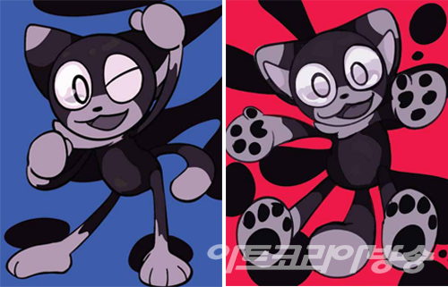 조세영 作(좌) 명랑_캔버스에 아크릴채색_117x97cm (우) 활발_캔버스에 아크릴채색_117x97cm