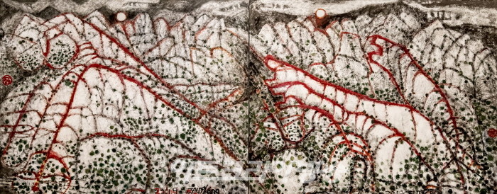 강정희-금강산 암벽의 호랑이 심줄