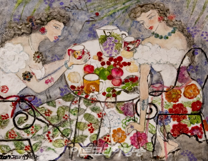 강정희-포도밭 여인들과 티타임